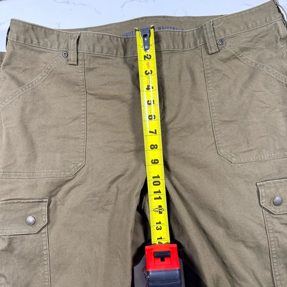 Duluth Trading Women's 18 x‎ 33 Curvesetter Waistband Cargo Work Pants